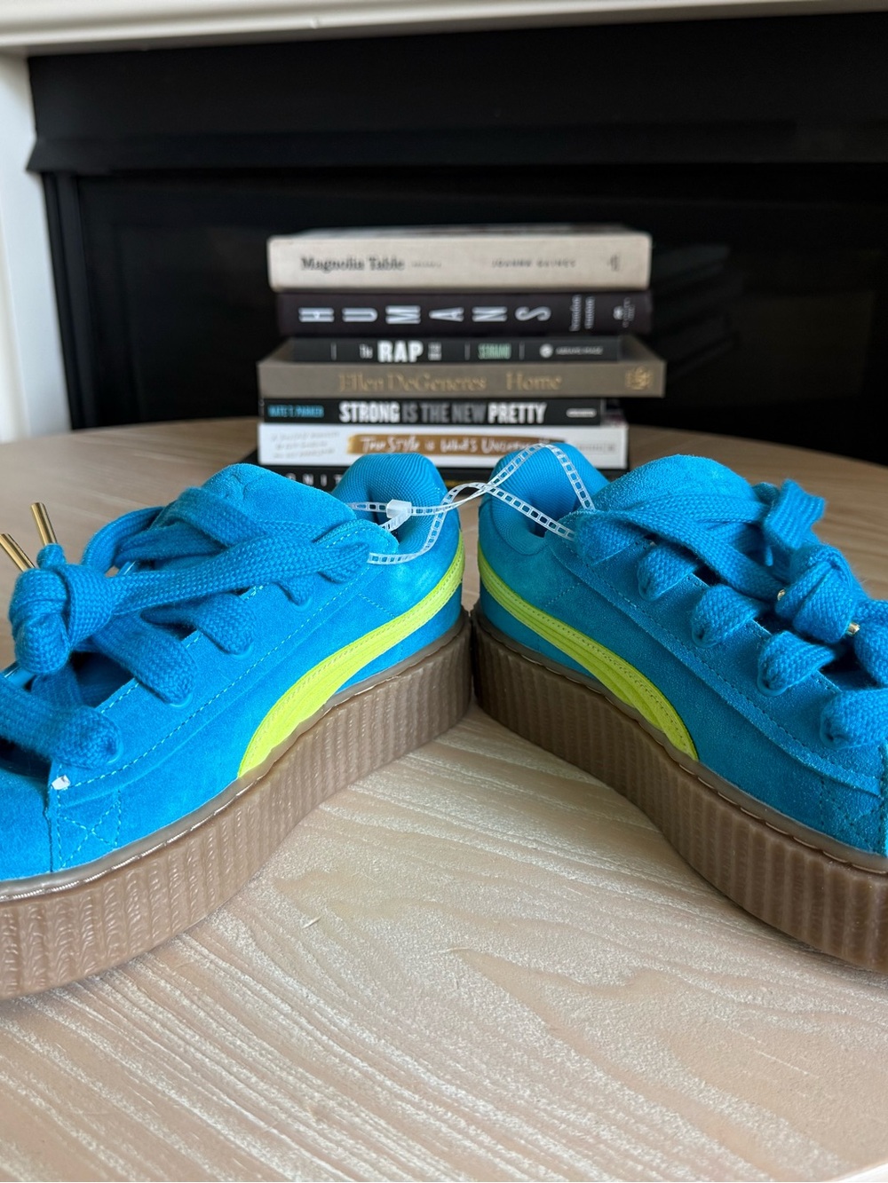 Puma X Fenty|Creeper sneakers in Blue Surf Suede chunky Platform Sneakers•••NWT - Picture 7 of 15